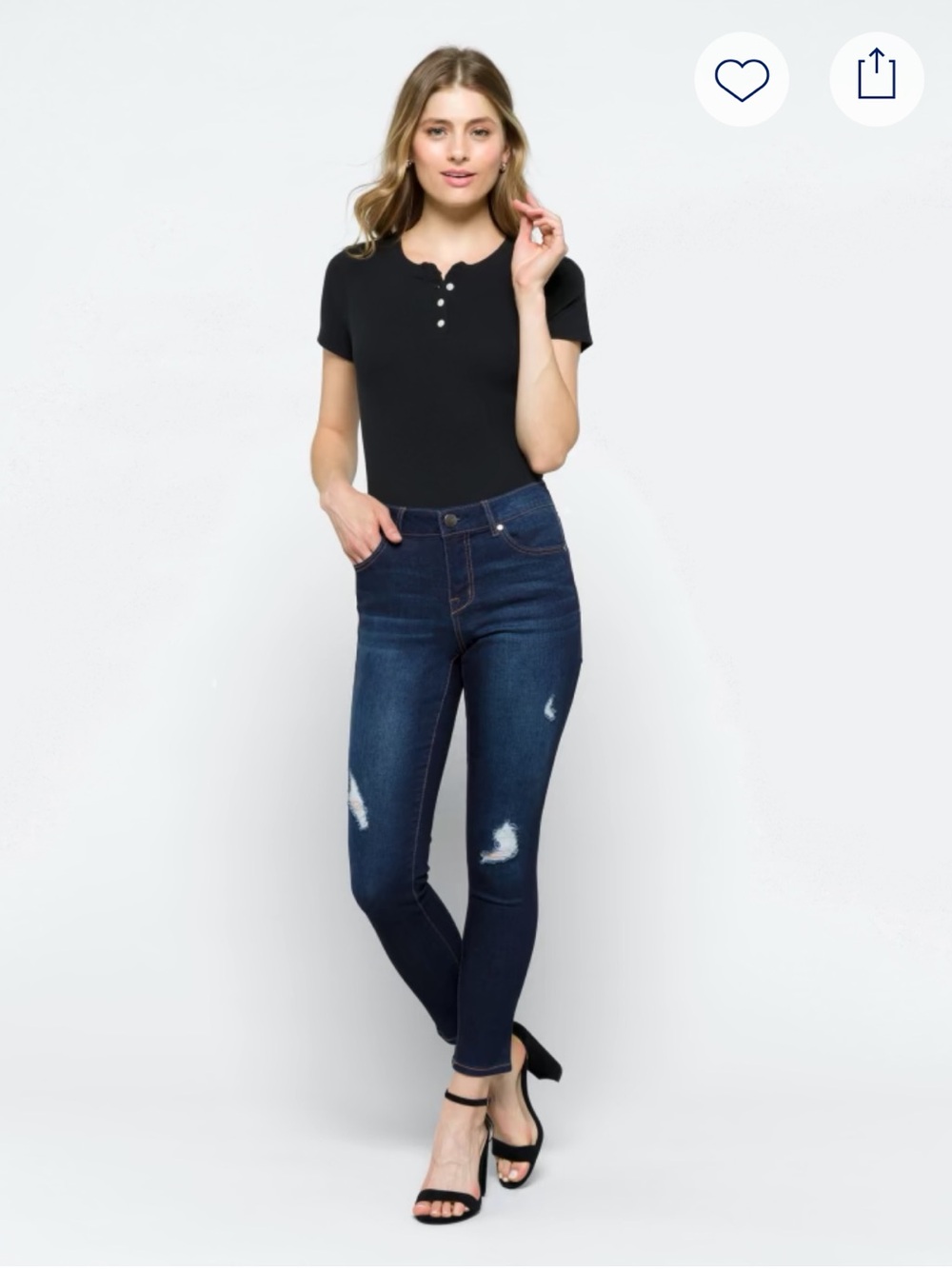 1822 Denim - Randall Distressed Ankle Skinny Jean, Women’s Size 27